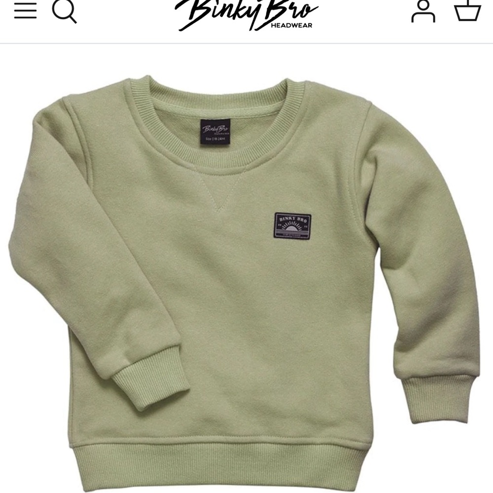 Binky bro crew neck sweatshirt
